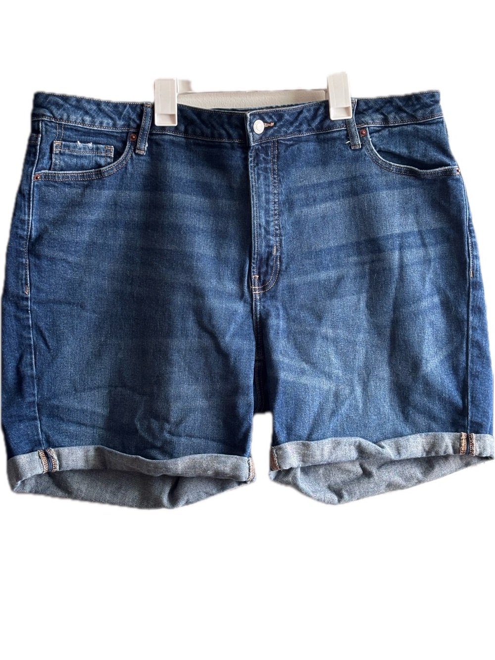 Old Navy Women’s Blue Rolled-Hem Denim Shorts